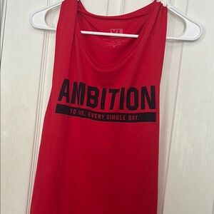 Ambition Red Tank Top